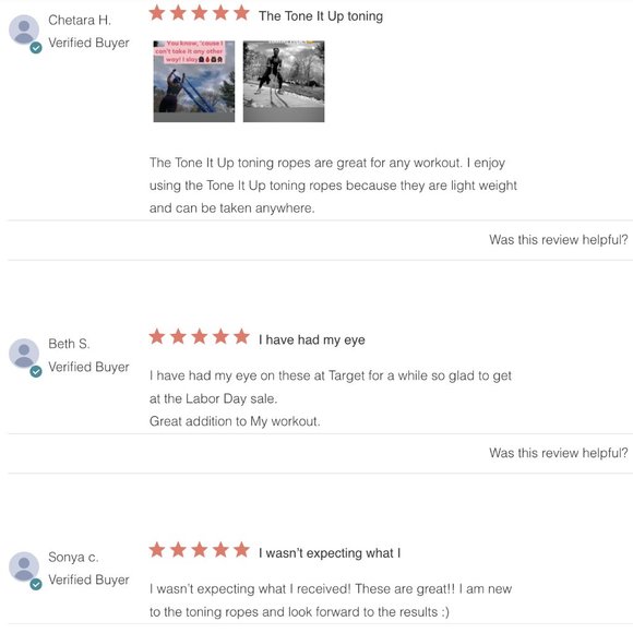 🌸 NIB Toning Ropes & Sweat Towel DUO by Tone it Up - At Home Resistance Ropes - Picture 11 of 13